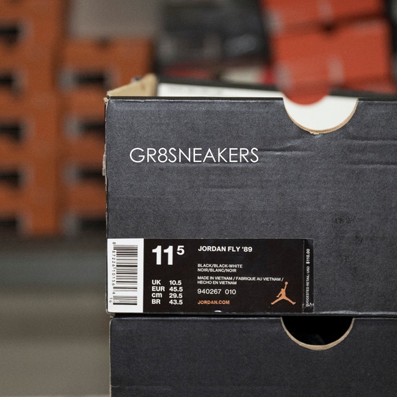 JORDAN FLY '89  BLACK WHITE - Picture 6 of 6